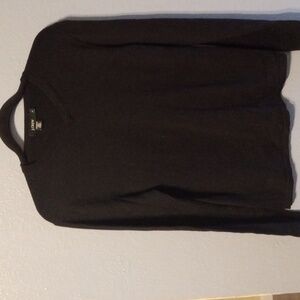 J. Crew Black 100% Merino Wool V-neck Sweater S